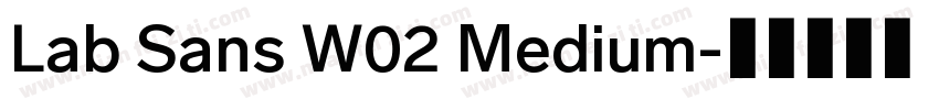 Lab Sans W02 Medium字体转换